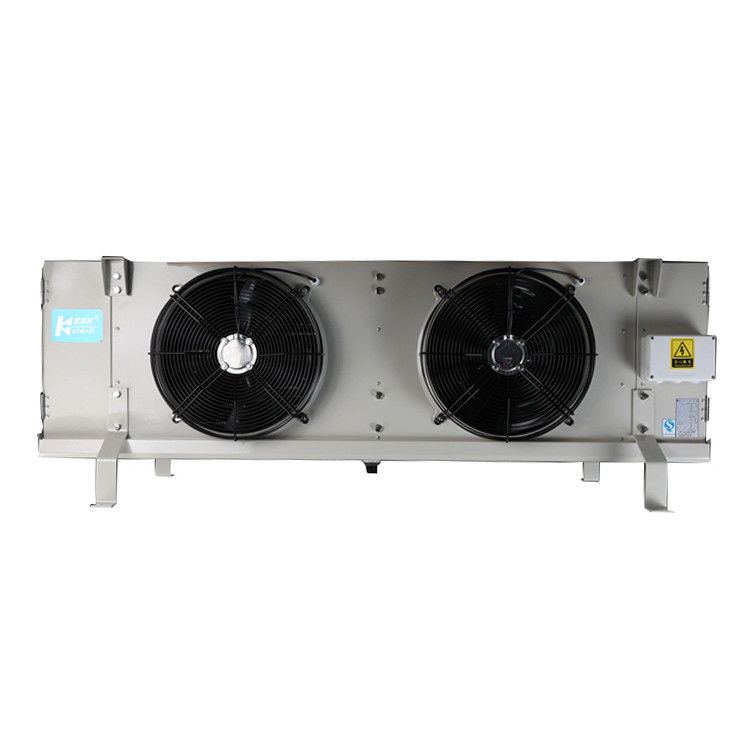 Water flushing frost ceiling air cooler suitable for fresh-keeping and low-temperature refrigeration warehouses, compatible with refrigerants such as R404A/R507/R22, and supports 220V/380V voltage