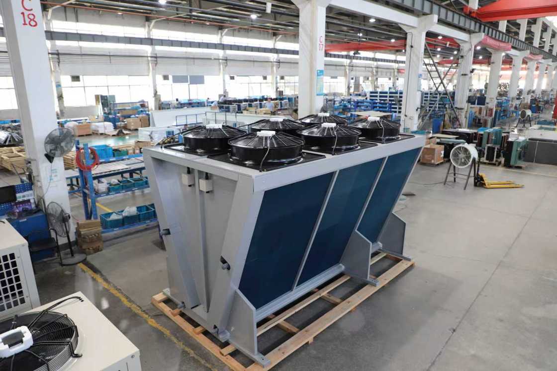 V-type Cold Room Condenser with 32bar Test Pressure 1-Year Warranty and Professional 30-Year Experience