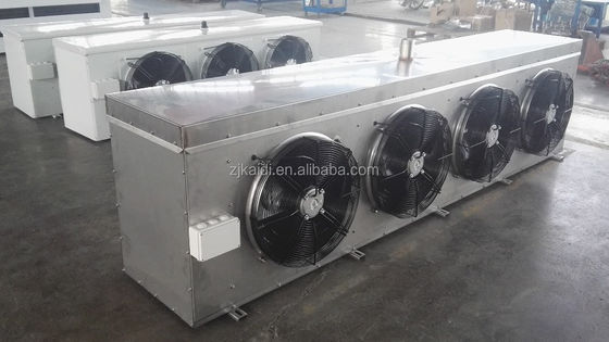 η ανοξείδωτη μονάδα Coolroom αεροψυχραντήρων κρύων δωματίων πτερυγίων 9mm για δροσισμένο το τρόφιμα νερό ξεπαγώνει
